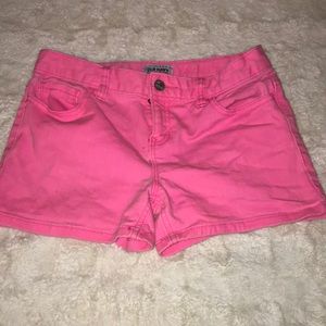 girls hot pink shorts from old navy. size 12